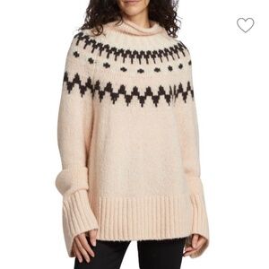 A.L.C. Ruby Oversized Fair Isle Sweater Size L, excellent condition
